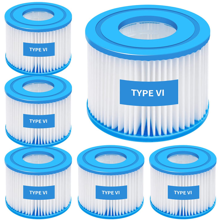 Zihvfzu Type VI filter pack front view for Lay-Z-Spa and SaluSpa compatibility