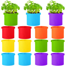 Ziliny blue grow bag with handles for easy movement and airflow