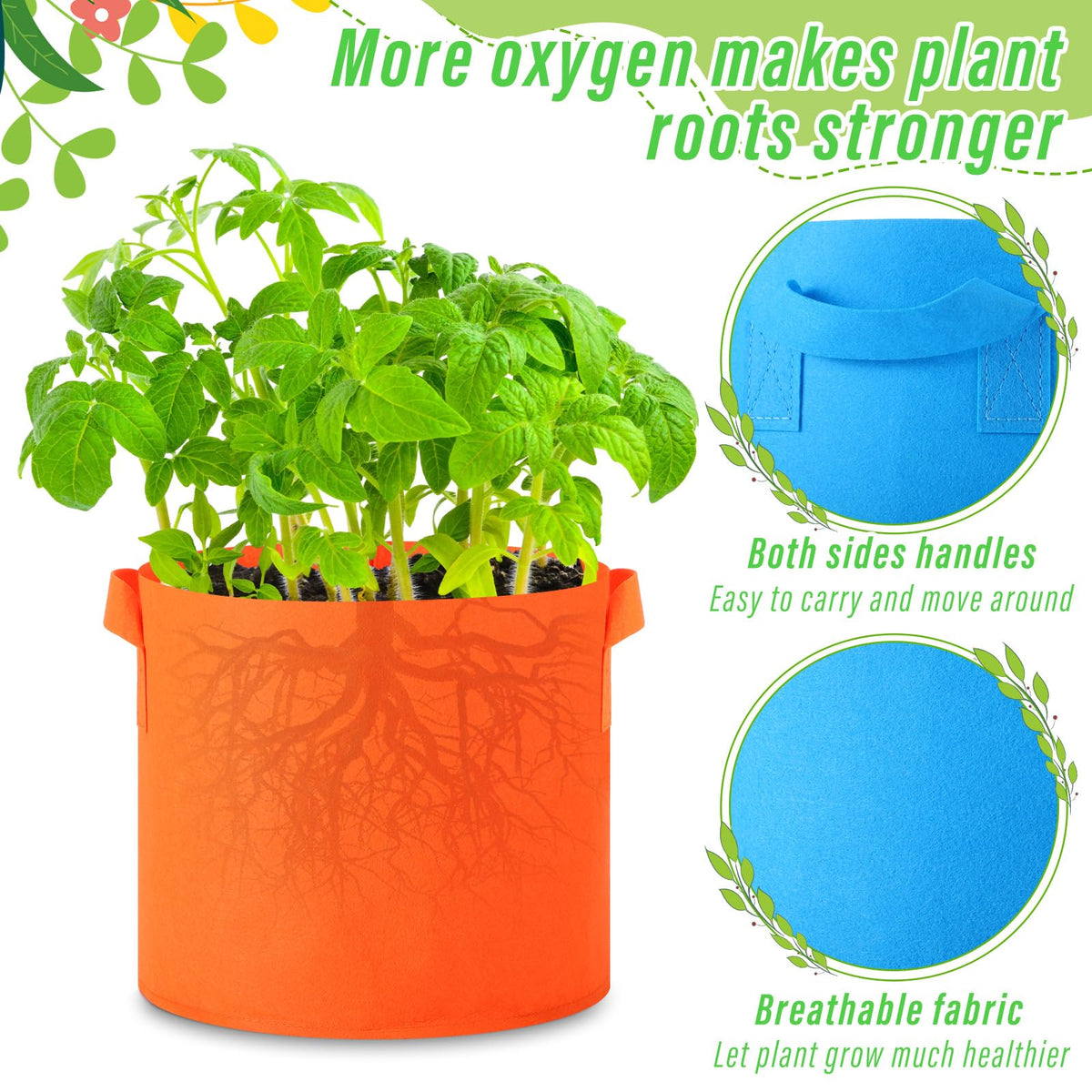 Ziliny yellow grow bag vibrant color for simple plot planning