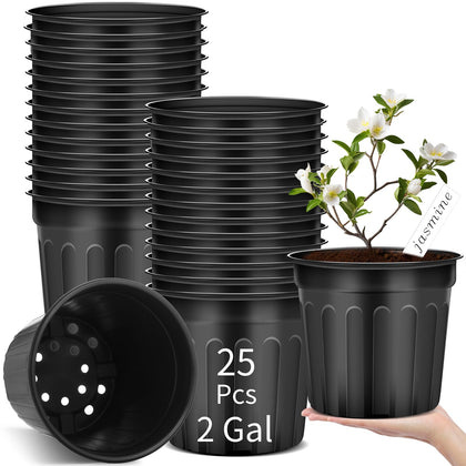 Ziliny seed-starting pot; 25-pack, 2-gallon size for seedling preparation