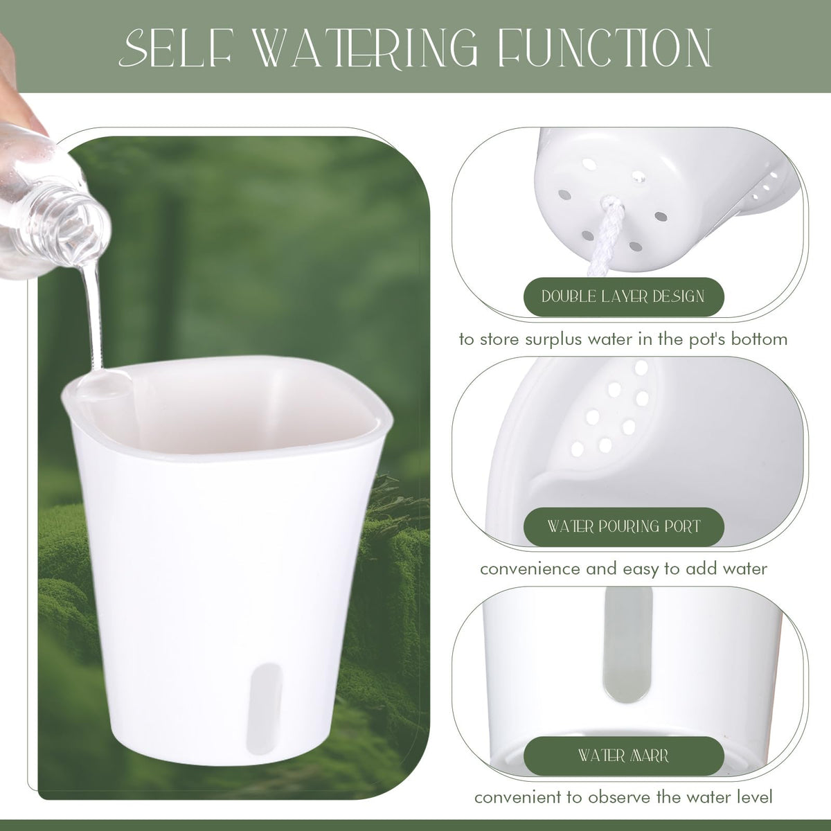 Ziliny pot with air circulation holes promotes root health.