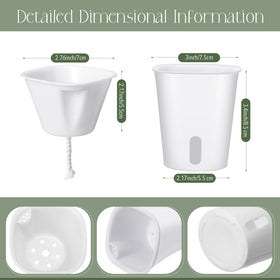 Ziliny glossy white 3-inch pot adds elegant indoor décor.