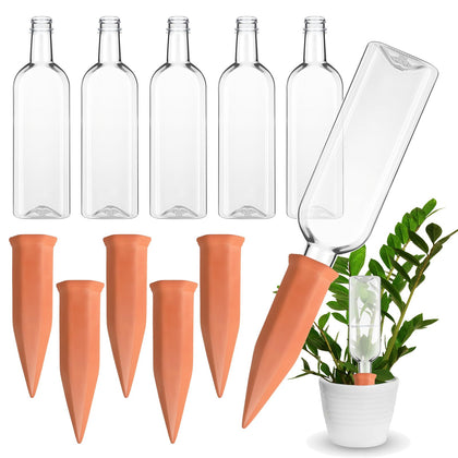 Ziliny bottle-clear-cap-pour enables easy, mess-free watering for indoor plants.