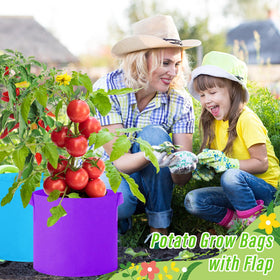 Ziliny breathable grow bags promote healthy root airflow for thriving plants.