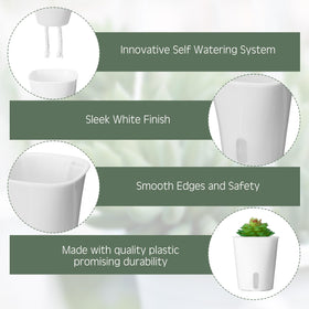 Ziliny double-layer design stores excess water to prevent overwatering.