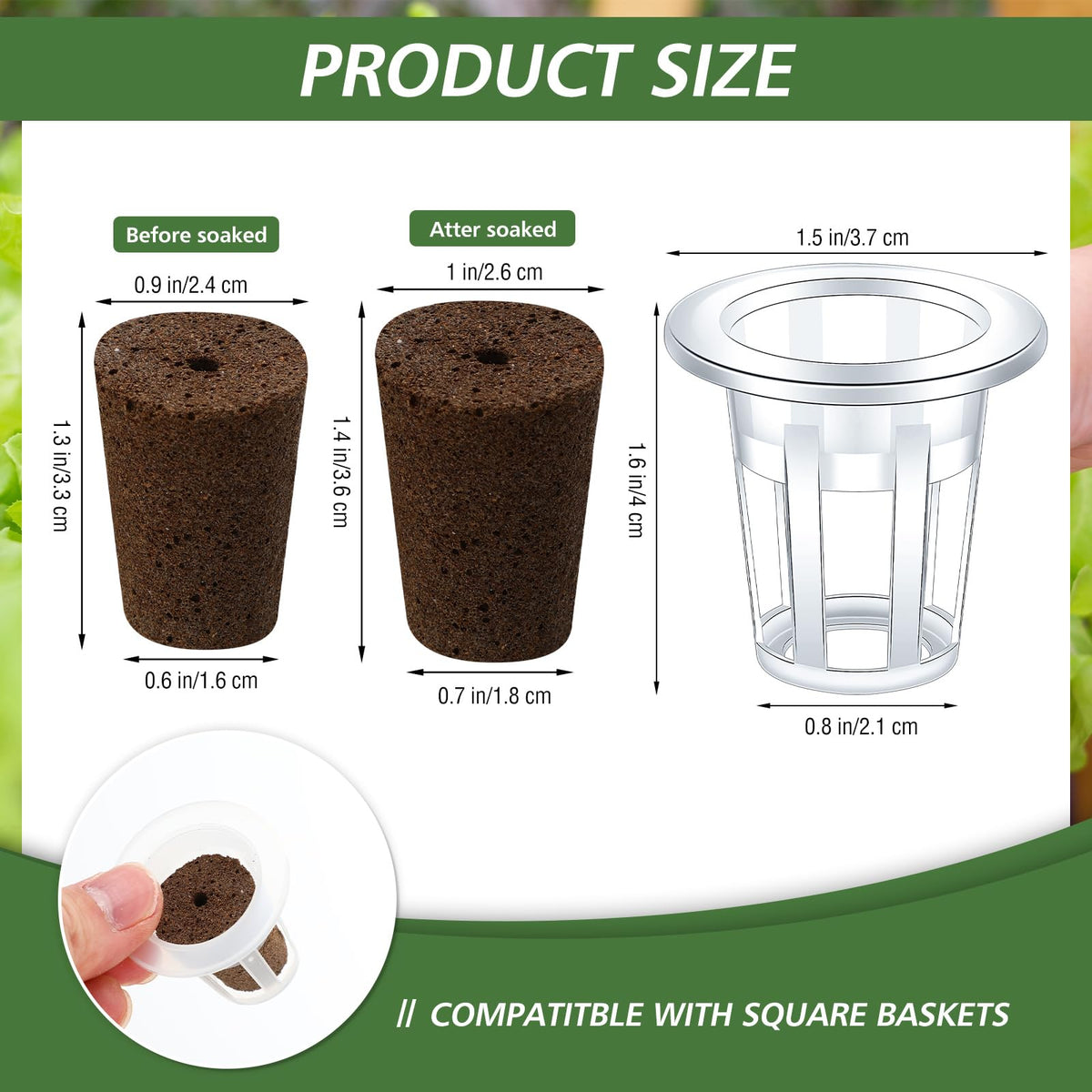 Ziliny grow baskets 100-piece kit offer durable plastic roots support for neat hydroponics.
