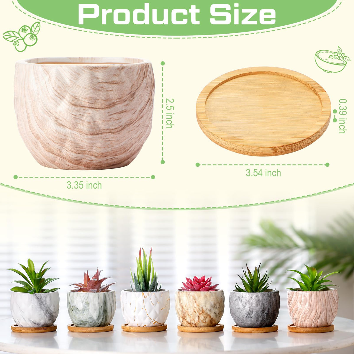 Ziliny pot showing drainage hole design ideal for small plants.