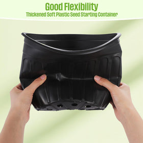 Ziliny thickened-plastic seed-starting container with sturdy build