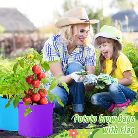 Ziliny bags ideal for tomatoes, potatoes, herbs, and more in pots.