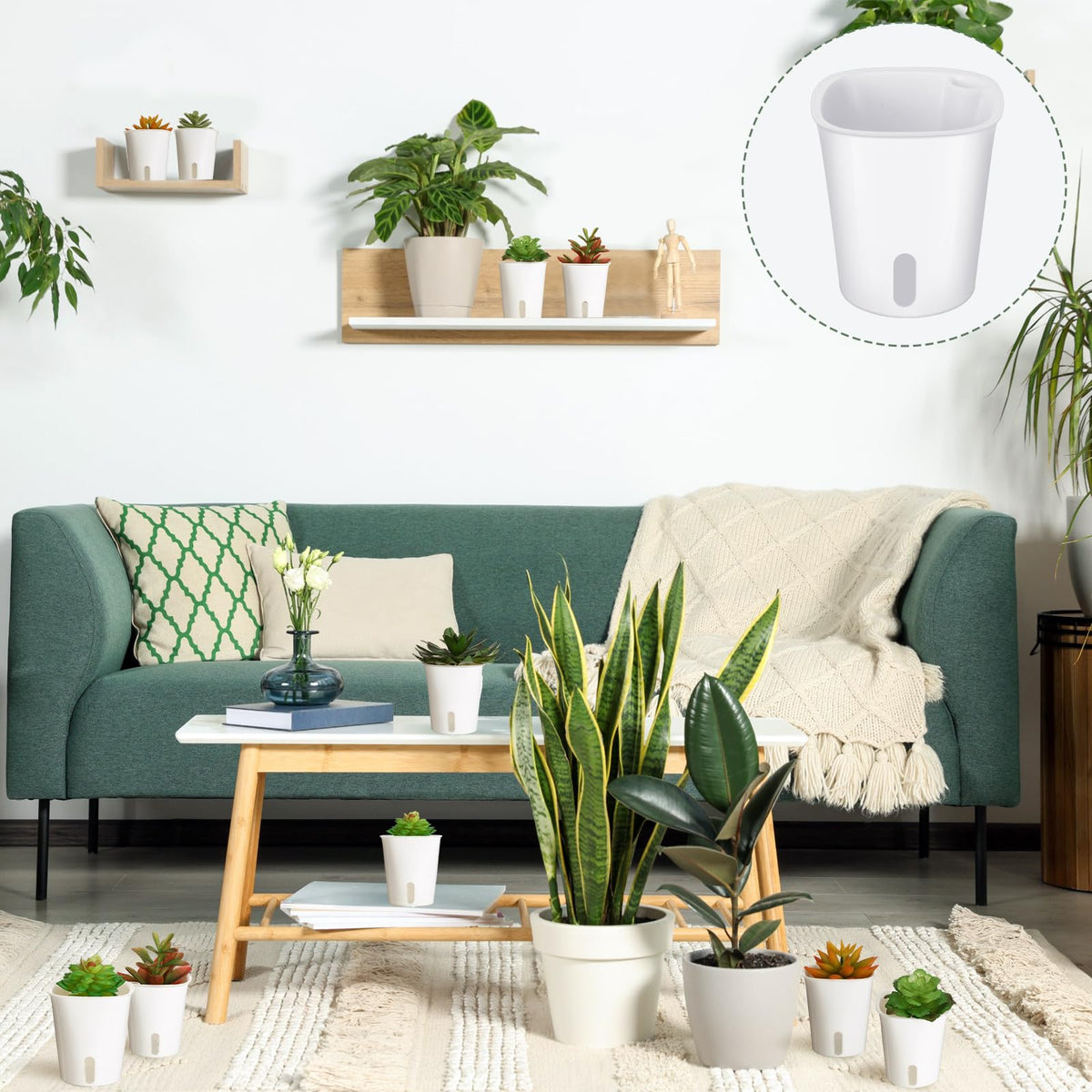 Ziliny water injection port makes watering quick and clean.