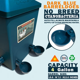 ZINZINULER 4-gallon capacity keeps flock hydrated between refills in the coop