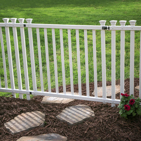 Zippity Baskenridge gate kit front view for a clean backyard entrance and improved curb appeal.