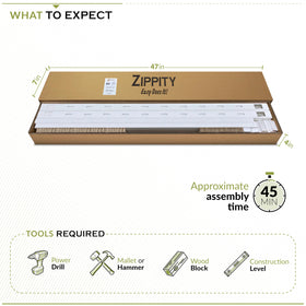 Zippity No-Dig Fence white-yard-border creates a clean, temporary garden boundary.