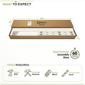 Zippity Outdoor Gate Kit stake-in-ground method supports easy DIY fencing