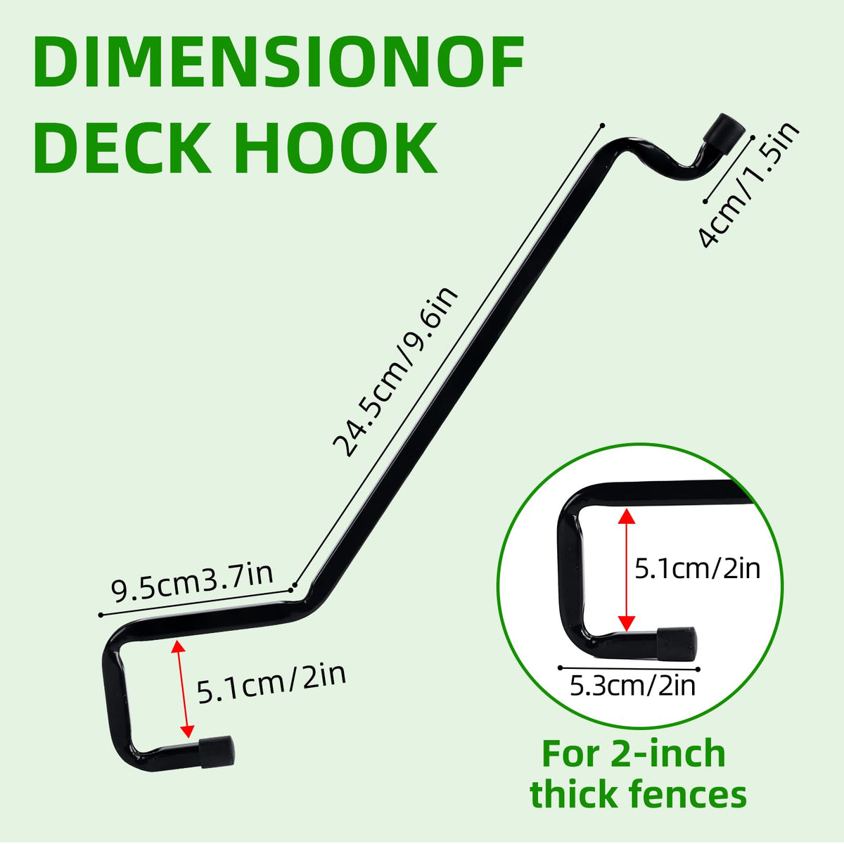 Ziroland deck hook rail hanger with bird feeder installation on railing.