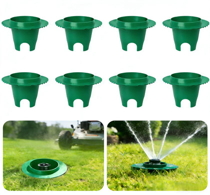 Zisraot lawn sprinkler head protector 8-pack guards against mower damage and misalignment
