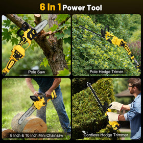 Extendable Zitrodge pole reaching up to 15 feet for tall branches