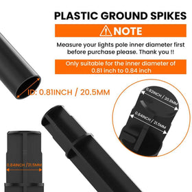 ZIUZI ABS plastic construction highlights durable, weather-resistant stake