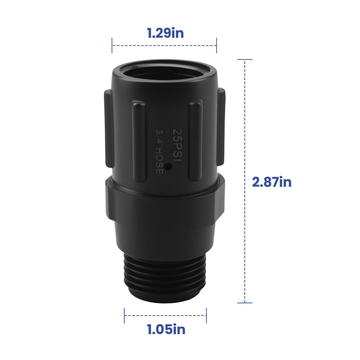 Two-pack 25psi regulators from Zivceng for larger systems