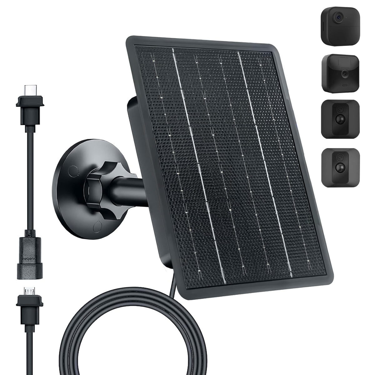 Zivif 3W solar panel with mount for Blink Outdoor cameras; continuous outdoor power