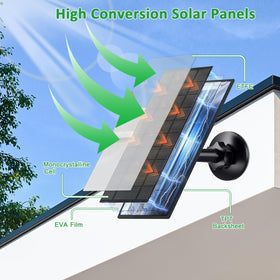 Zivif 360° adjustable mount enables optimal sun exposure.