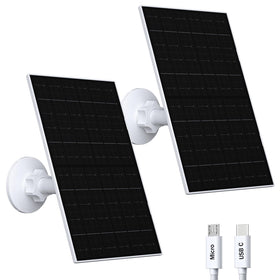 Zivif 7W solar panel front view for Eufy camera, outdoor-ready.