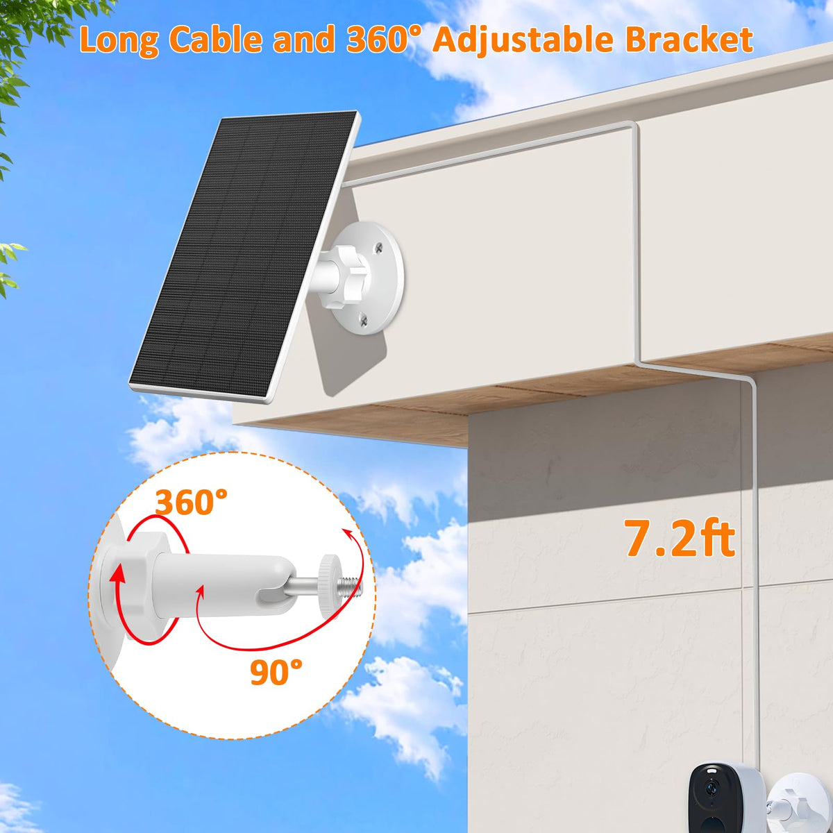 Zivif IP65 waterproof solar panel withstands rain and dust for year-round use.