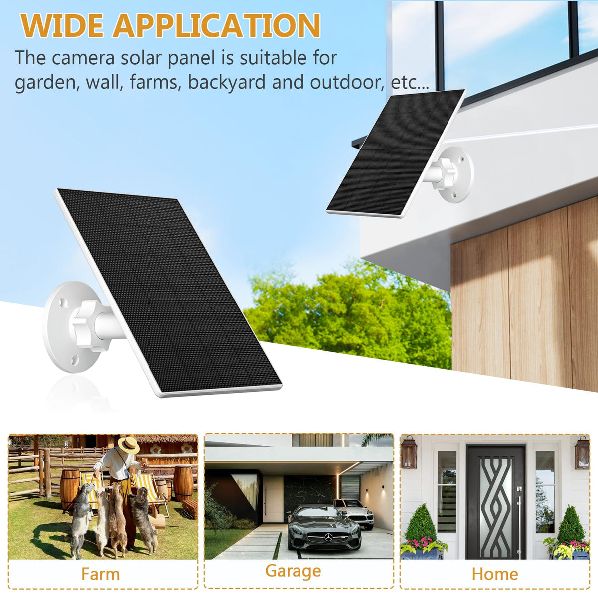 Zivif outdoor installation with adjustable bracket for optimal sun exposure.