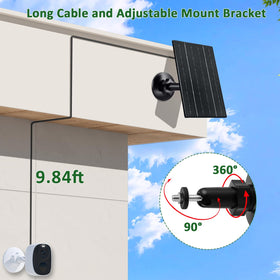 Zivif 3m cable enables flexible sunny placement for best charging