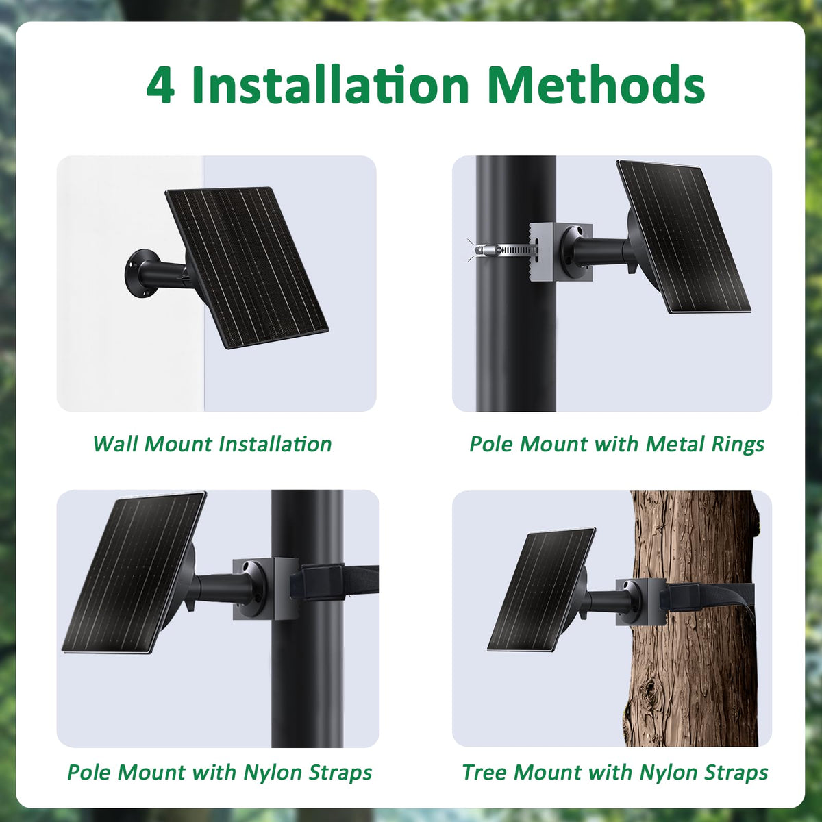 Zivif included kit fits trees, walls, and posts.