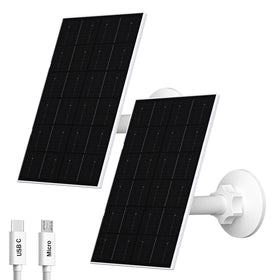 Zivif USB solar panel 4W mounted on wall powers outdoor camera