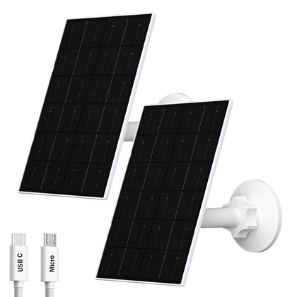 Zivif USB solar panel 4W mounted on wall powers outdoor camera