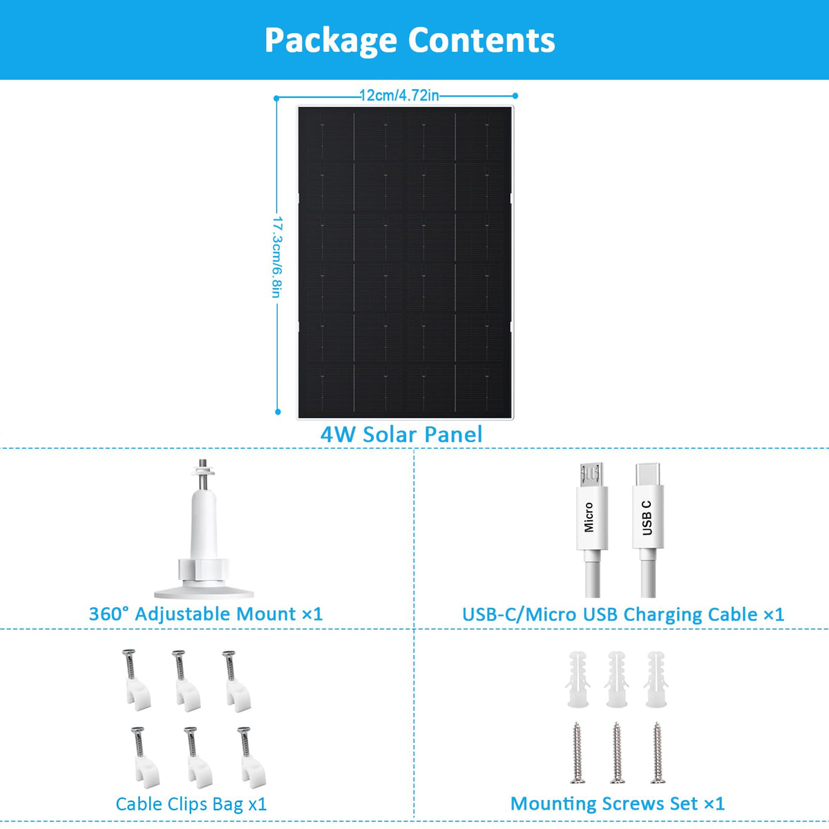 Zivif wall-mount bracket with 360-degree rotation for optimal sun exposure.