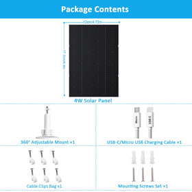 Zivif wall-mount bracket with 360-degree rotation for optimal sun exposure.