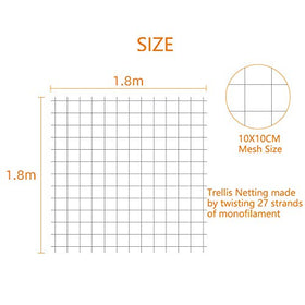 Zivisk heavy-duty nylon garden netting withstands sun and rain for durable outdoor use.