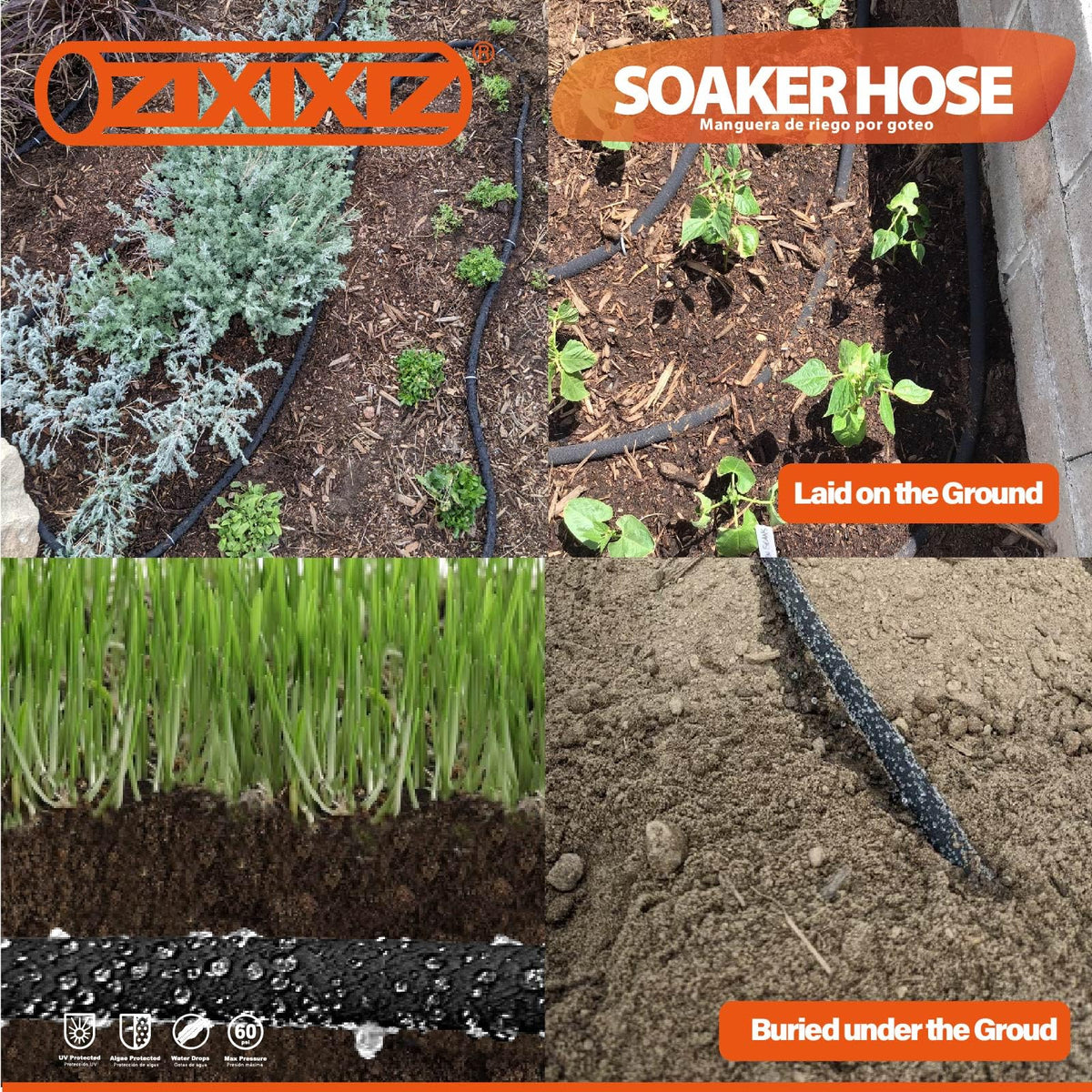 Easy setup of Zixixiz hose with quick-seal system and no tools