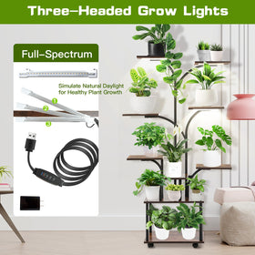 The ZIXNEXKOO grow light heads provide full-spectrum lighting for healthy indoor growth.