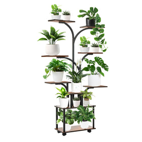 The ZIXNEXKOO wheeled rack moves easily for repositioning.