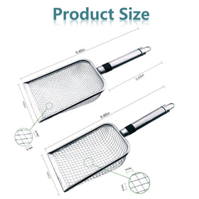 ZiyiCrate lightweight metal scoop offers easy handling in tight spaces