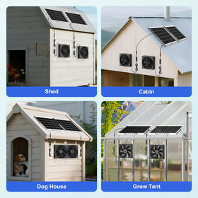 ZIZIWIN intake-mode coop fan improving air exchange in shelters.