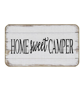 ZJSYXXU camper door mat with entrance-focused design and non-slip backing