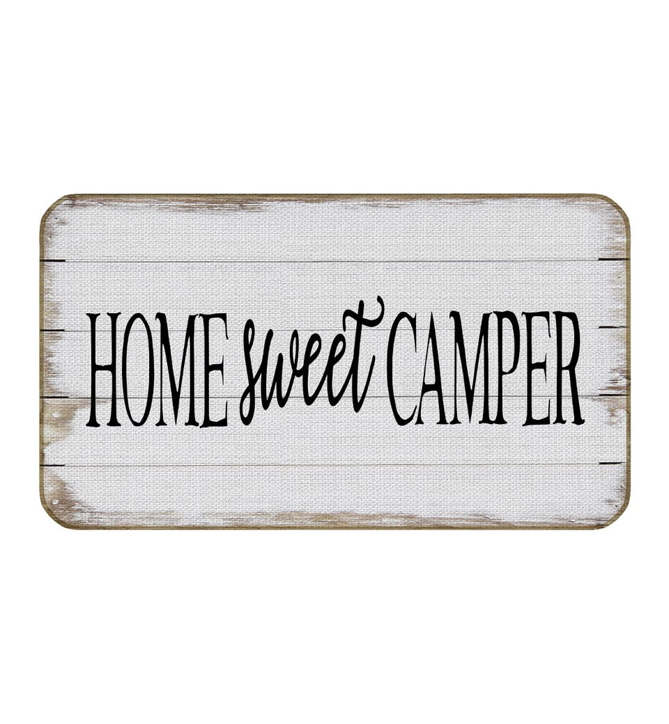ZJSYXXU camper door mat with entrance-focused design and non-slip backing