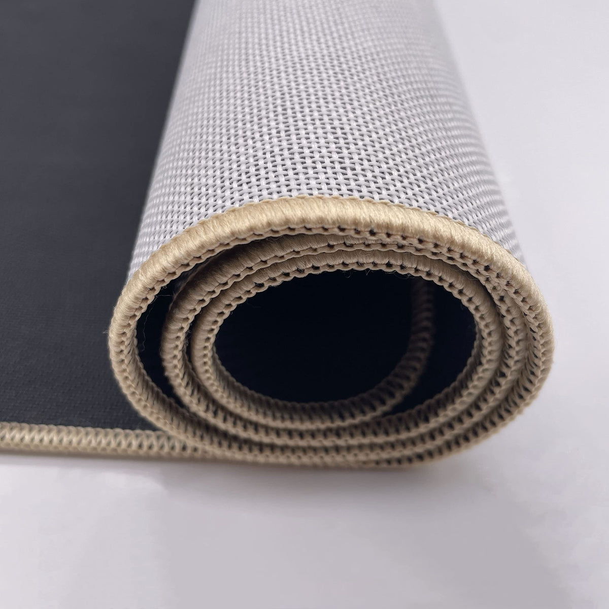 ZJSYXXU camper mat showing non-slip bottom for reliable traction