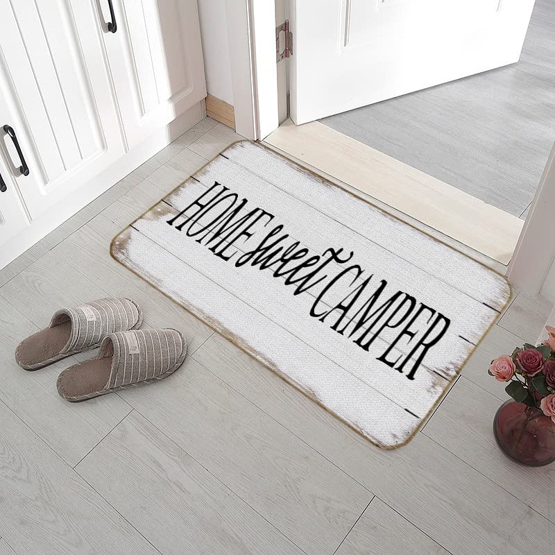 ZJSYXXU front door welcome mat with colorful pattern and grip