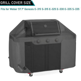 ZJYWSCH Weber Genesis E-315 cover shields from sun fade and weather.