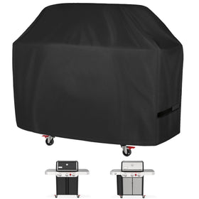 ZJYWSCH grill cover for Weber Genesis E315 protects the grill from rain and dust.