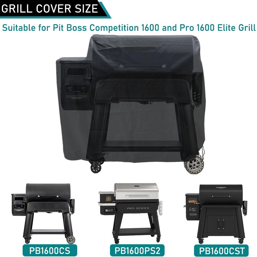 ZJYWSCH Pit Boss 1600PS2 cover waterproof material guards against rain and sun.