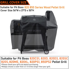 ZJYWSCH Pit Boss 820 Deluxe cover shields from rain and sun.