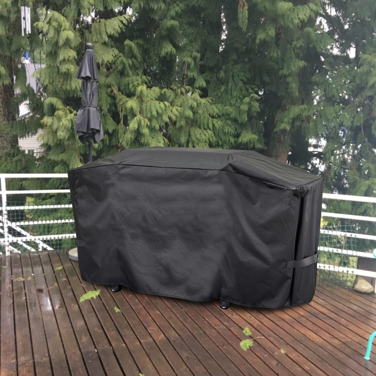 ZJYWSCH Weber Slate 30-inch griddle cover close-up fit and coverage