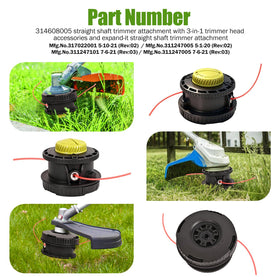 ZJZZJZ trimmer head with unbreakable housing featured in rugged yard use